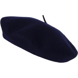 JUNGANRHA® Beret Hat Women Accessoies Men Wool Solid Color French Style Classic Beret Ht - Vintage Women's Berets for Ladies UK Artist Hat | One Size | Black