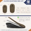 Elevadores de talón de gel ajustables de 1 pulgada para