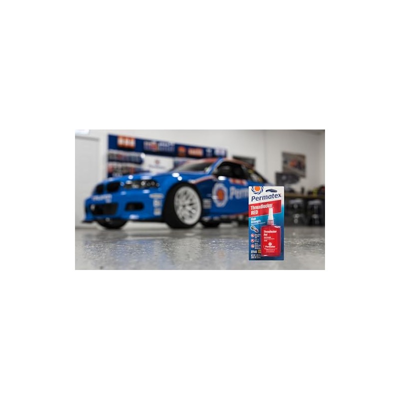 Permatex 27140 High Strength Threadlocker Red, 36 ml