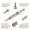 sourcing map Self Centering Drill Bit Set 5/64", 1/4" Hex