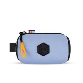 OllyDog Scoop Pick Up | Dog Poop Bag Holder | Lightweight & Water-Resistant Dispenser | Leash Attachment for Hands-Free Carry | Fits Standard Waste Bag Rolls (Blue Heron)