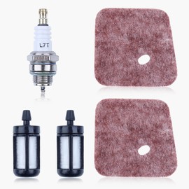 Haishine Air Filter for Stihl KM55 KM55R FS55 FS38 FS45 FS46 FC55 Grass Trimmer with Fuel Filter, Spark Plug