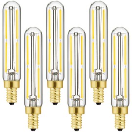Leools E12 LED Bulb Dimmable 4W Equal 3000K Soft White T6 B11 Candelabra Bulb 40 watt for Chandeliers,Ceiling Fan,Pendant,Wall sconces AC120V 400LM e12 Light Bulb 6Pack