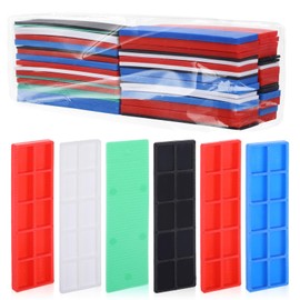 60 Plastic Spacers, Underlay Plates, Plastic, Right Angle, 28 x 100 mm, Glazing Blocks, Spacers, Decking, Spacer Blocks for Tiling and Window Installation (60)