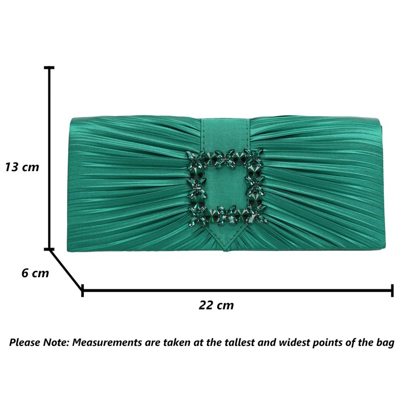 SwankySwans Women's Chloe Clutch Bag, Green