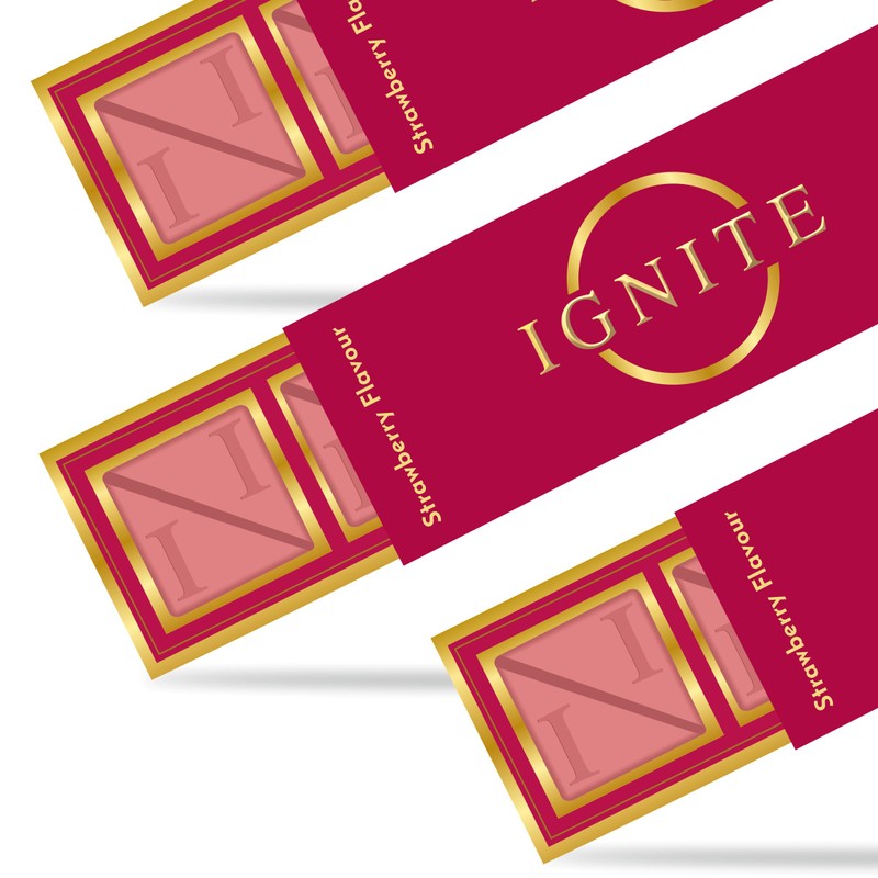Ignite Chocolate Bars - Premium Strawberry flavor Chocolate Squares for