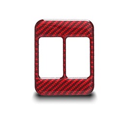 Subaru BRZ Toyota 86 2013-2019 Interior Center Console Seat Heating Button Cover Car Seat Heater Button Control Switch Cover Trim Sticker Accessories Fashion Carbon Interior Trim Red