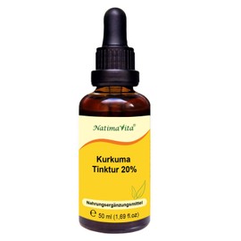 Kurkuma Tinktur - 50 ml - Unterstützt das Wohlbefinden und die Verdauung- 100% natürliches Extrakt - NatimaVita