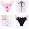 L&K-II 2825 Children's Socks with Cute Heart Patterns 10/12 Pairs,