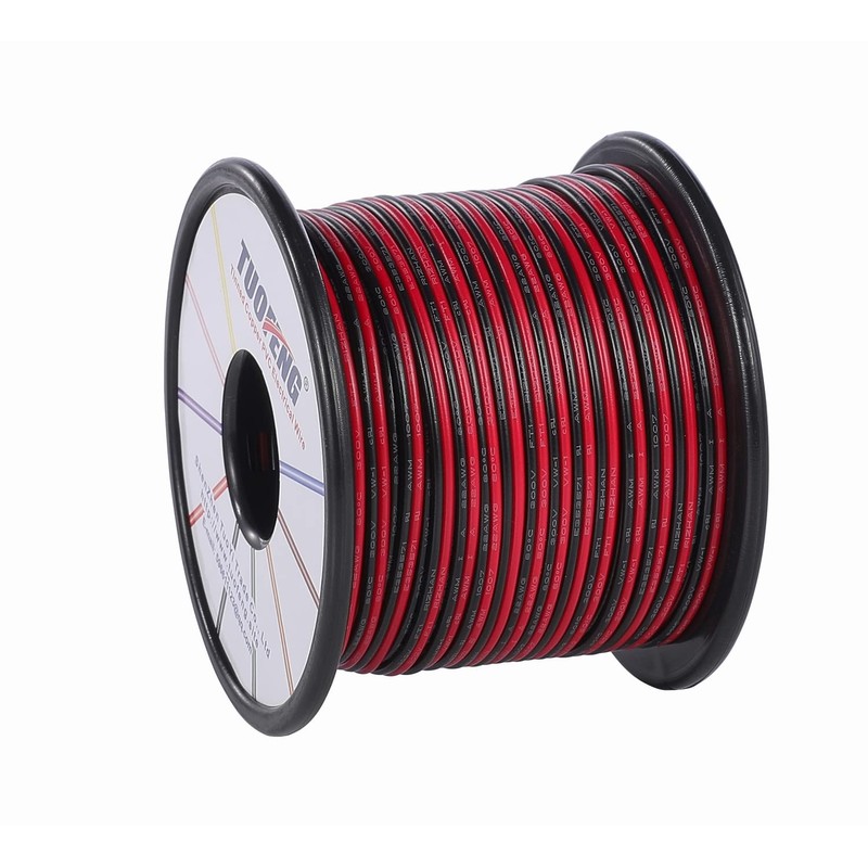 TUOFENG 22awg Electrical Wire 100 ft 22 Gauge Led Wire