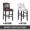 Deisy Dee Stretch Slipcovers Chair Cover for Counter Height Side