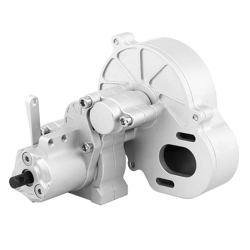 ZIJOT Metal Complete Transmission Gearbox with Dig Gear for 1:10