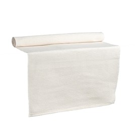 Nicola Spring Ribbed Cotton Washable Dining Table Runner - 183 x 48cm - Cream