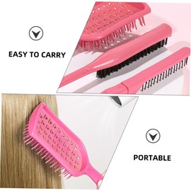 TOVINANNA 1 Set Hair Comb Foldable Teaser Brush Folding Hair Brush Hairbrush Slick Back Hair Brush Travel Comb Wet Dry Hair Brush Detangling Hair Brush Foldable Hair Brush Nylon Silk