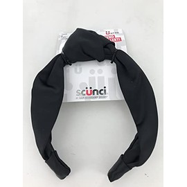 Scunci Black Satin Headband, 1 pc