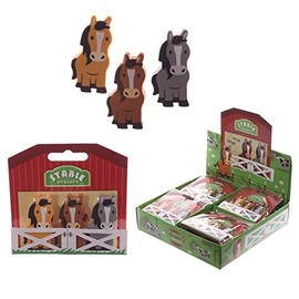 Kids Pony Design Eraser Set