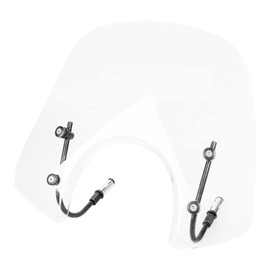 Motorcycle Windshield Windscreen for Piaggio Vespa Primavera 150 GTS 250 300 GTS250 GTS300 2017 2018 2019 Wind Protector Deflector (Clear+Black Bracket)