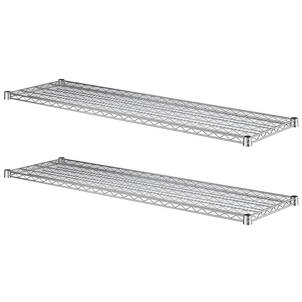 Zedfire 2-Pack 18" x 60" Chrome Additional Wire Shelf for