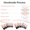 24 Pcs Extra Long False Nails Press On Fake Nails