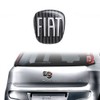 Fiat Punto Evo Logo 3D Sticker Rear Black 71x65mm 14186G