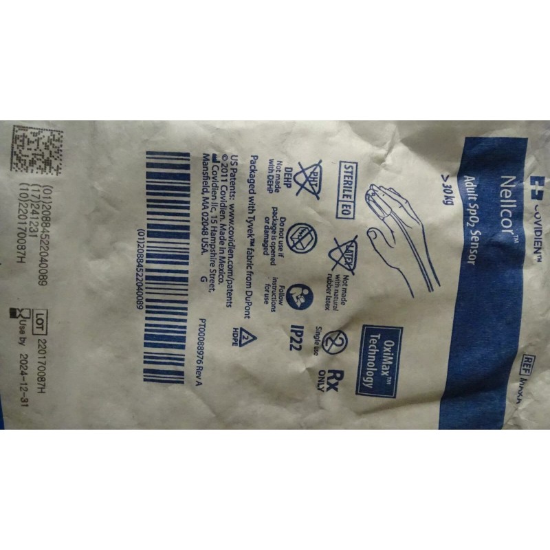 NELLCOR ADULT FINGER SPO2 SENSOR 30 KG 123340063X