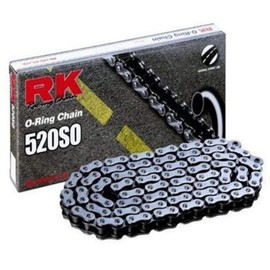 RK Racing Chain 520-SO-88 (520 Series) Steel 88 Link Traditional Street and Off-Road O-Ring Chain with Connecting Link