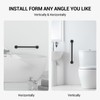 16 Inch Grab Bars for Wall Black, Safety Shower Grab