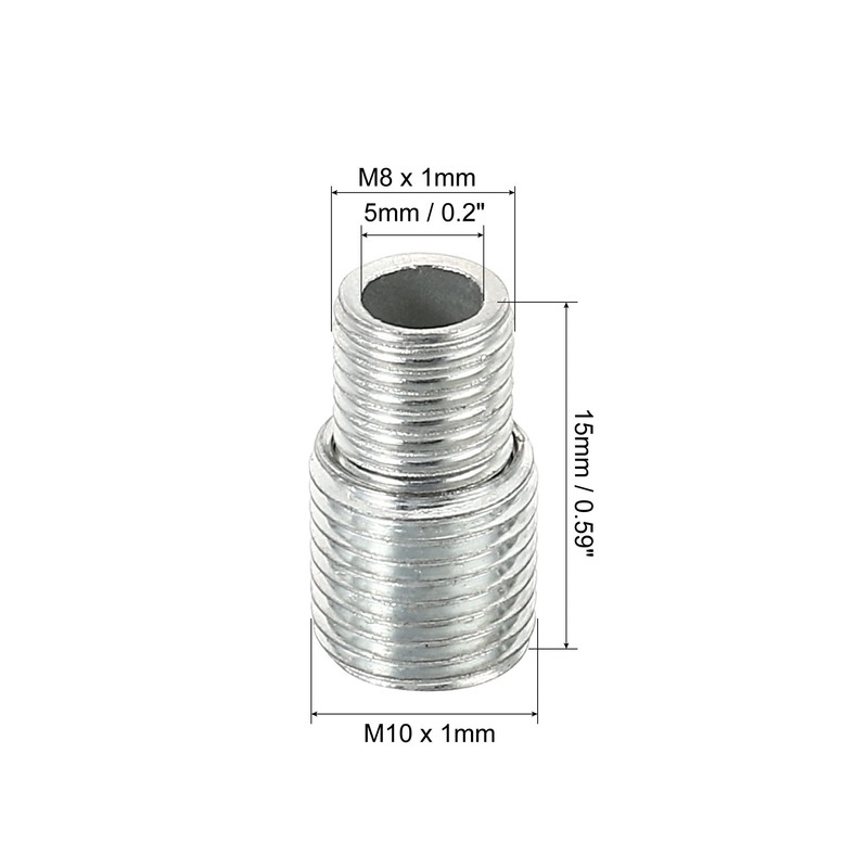 PATIKIL M10 to M8 Reducing Screw, 10 Pack 15mm Long