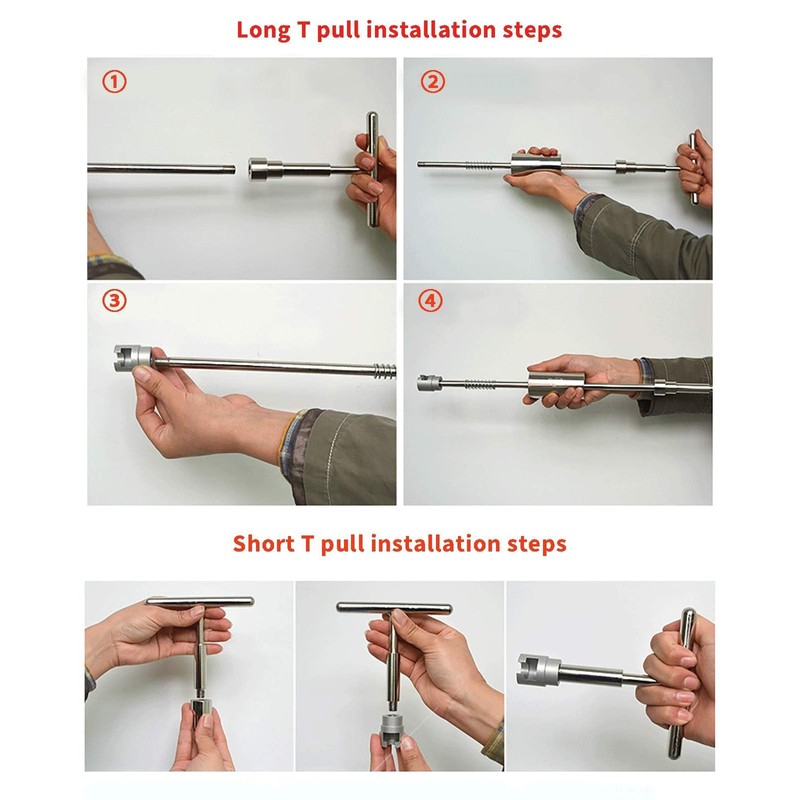 BxuxJar Paintless Dent Puller Slide Hammer, 2 in 1 Paintless