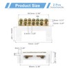 sourcing map 2 Pcs Terminal Ground Bar, 7 Positions Screw