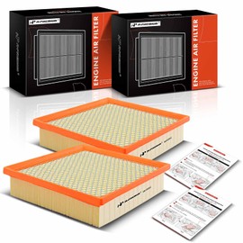 A-Premium 2-PC Engine Air Filter Compatible with Toyota, Dodge, Jeep & Lexus Models - Camry, Highlander, Avalon, Sienna, Durango, Grand Cherokee, ES350, NX300, RX350 - Replace# 17801-0P050