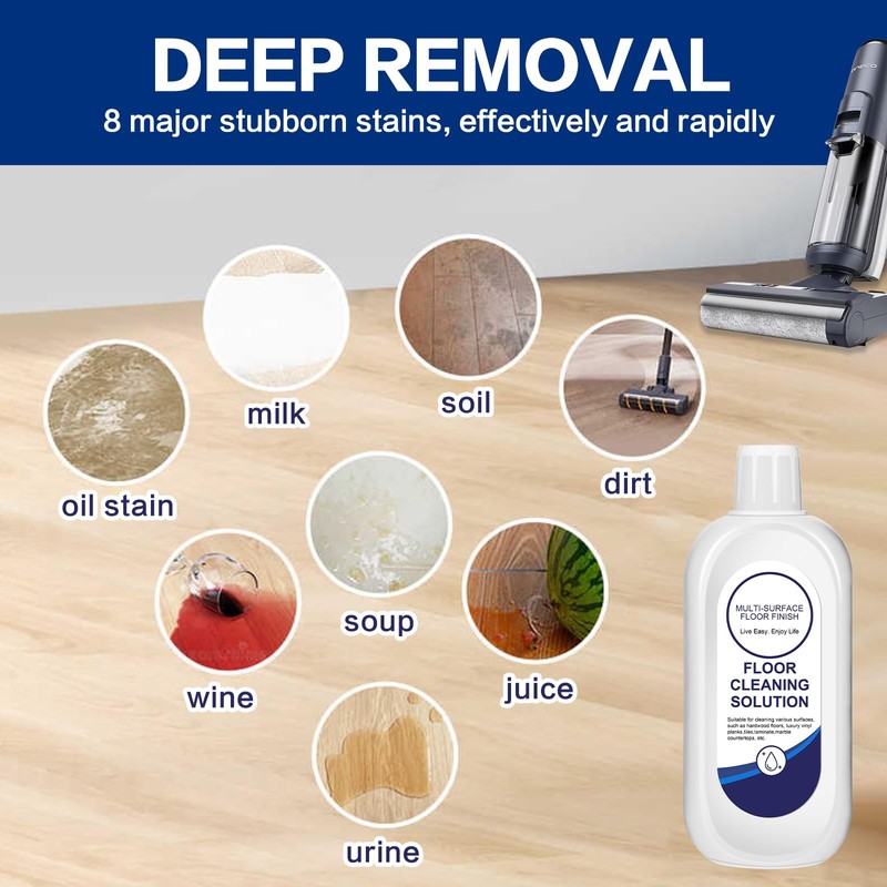 YHOVID Multi-Surface Floor Cleaning Solution Compatible with Tineco, Cleaner Refill