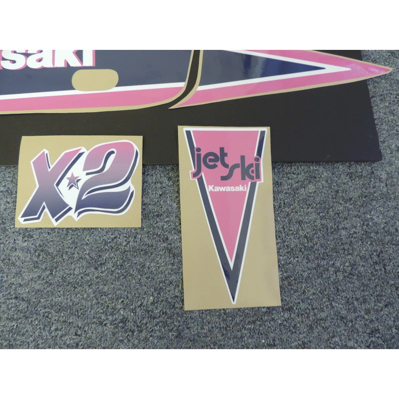 Evolution MX 1990 Kawasaki X2 Jet Ski Decal Set 6