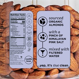 Mooala Organic Simple Almond Milk Vanilla, 32oz - 4 Ingredient, Shelf Stable, No Gums, No Oils, No Fillers, Unsweetened, Non-GMO, No Additives, Dairy Free Plant Based Milk, 6 pack