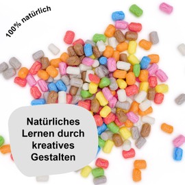 Playmais Classic Giraffe | 90 Pieces | Craft Set | Natural Toy | Includes Sponge | Vegan, Responsible & Safe for Children & Environment | from 3 Years