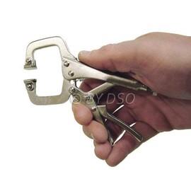 Professional 2 Piece 4 inch C Welding Clamp with Swivel Pads