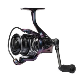 Abu Garcia Spike Spinning Reel, Fishing Reel, Lightweight and Strong Spinning Reels, Predator Fishing, Perch, Zander, Unisex, Green/Purple/Black, 2000S
