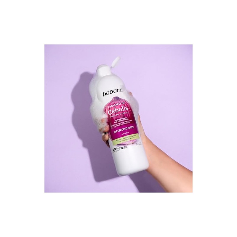 Babaria - Shampoo Anticaida Shampoo de Cebolla Sin Olor y