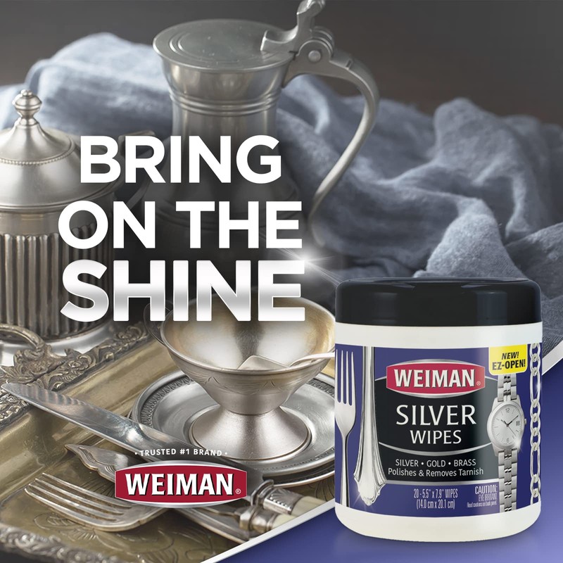 Weiman Silver Wipes - Jewelry Wipes 6 Pack - Cleaner