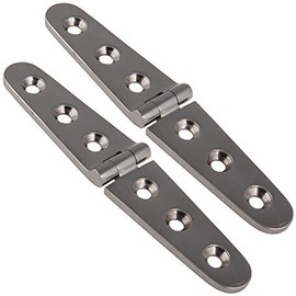 2 x Stainless Steel Hinges Long 152 x 30 mm Stainless Steel A4 Door Hinge Fitting Door Hinge