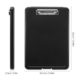 Clipboard A4 with Storage Lightweight Writing Board Clipboard Portable Writing Clipboard with Storage Compartment Organiser for Nurse Doctor Teacher Students Sales Trainer School Office