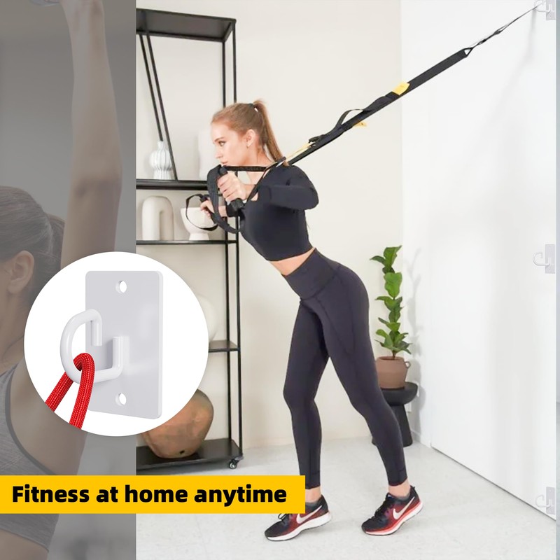 Wuno Shop 3 Pcs Wall Anchors for Resistance Bands, Wall
