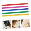 Gatuida 5Pcs Magnetic Plastic Ruler for Students Multi Function Measuring