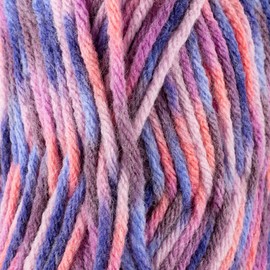 Sensy Roving Multi Color Yarn, 3.5 oz, 132 Yards, Gauge 5 Bulky (Purple Sky)