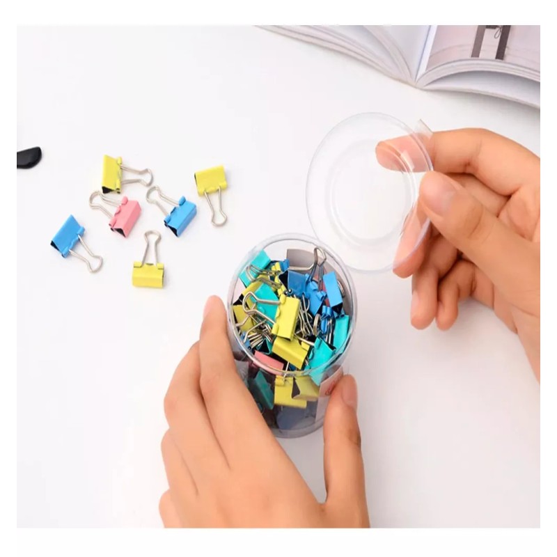 Lomarey 40 Clips Pinza Chico Papel Sujetador Organizadores Papeleria