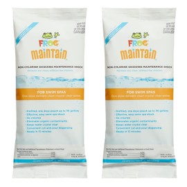 FROG Maintain for Swim Spas - Non-Chlorine Shock for use with Swim Spa FROG @Ease Floating System - Single Dose Packets for Easy Swim Spa Maintenance & Treatment - 2 Pack