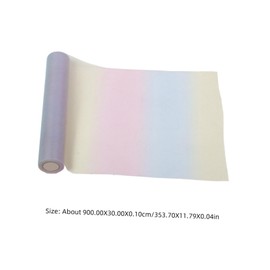 DOITOOL 1 Roll Rainbow Gradient Glitter Mesh Fabric Versatile Craft Sewing Fabric for DIY Projects Lightweight Breathable for Various Decoration Scenes Convenient Durable