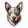 Yoonek Graphics Australian Cattle Australian Cattle Dog Vinyl Decal Sticker for Car, Laptop, Tumbler, More. #0010351-4"