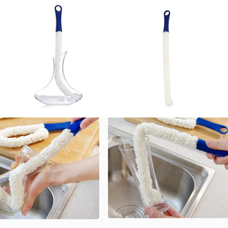 Wine Cleaning Brush Flexible Long Bottle Brush Cleaner for Wine