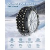 Nemtor Upgraded Snow Chains For Car,2 Pack Adjustable Universal Emergency